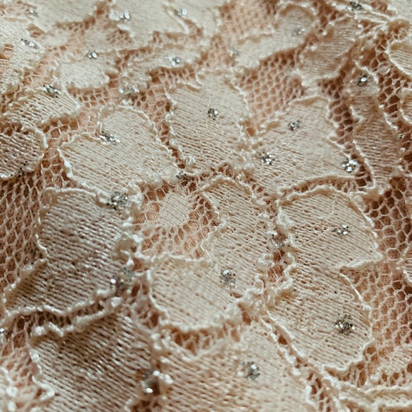 Pink Lace and Stones Prom Homecoming Dress sz S - Picture 7 of 8